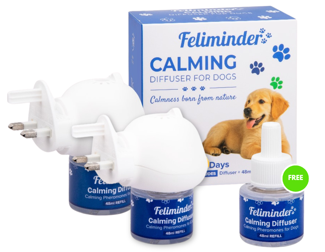 2x Calming Diffusers for Dog (+1 FREE Refill)