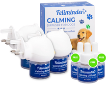 3x Calming Diffusers for Dog (+3 FREE Refills)